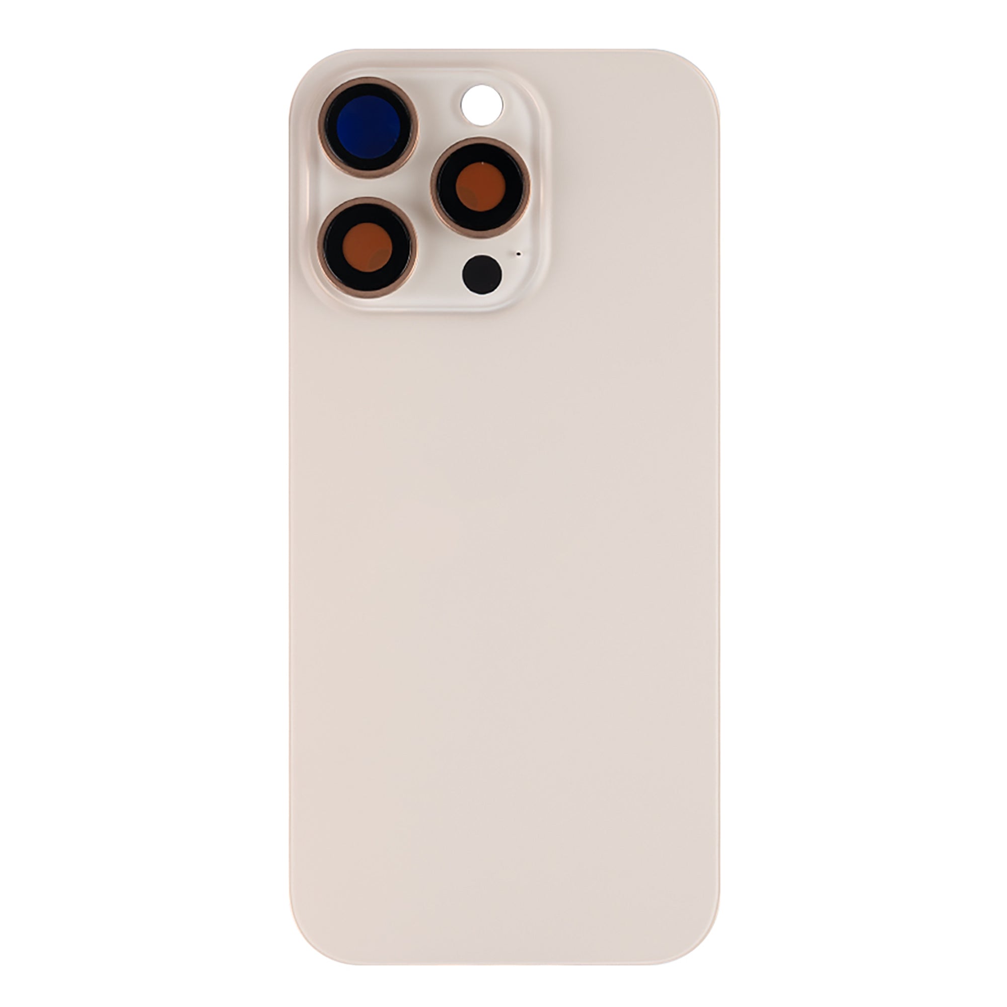 For Apple iPhone 16 Pro Max Back Glass Without NFC, Enlarged Camera Frame Desert Titanium Compatible