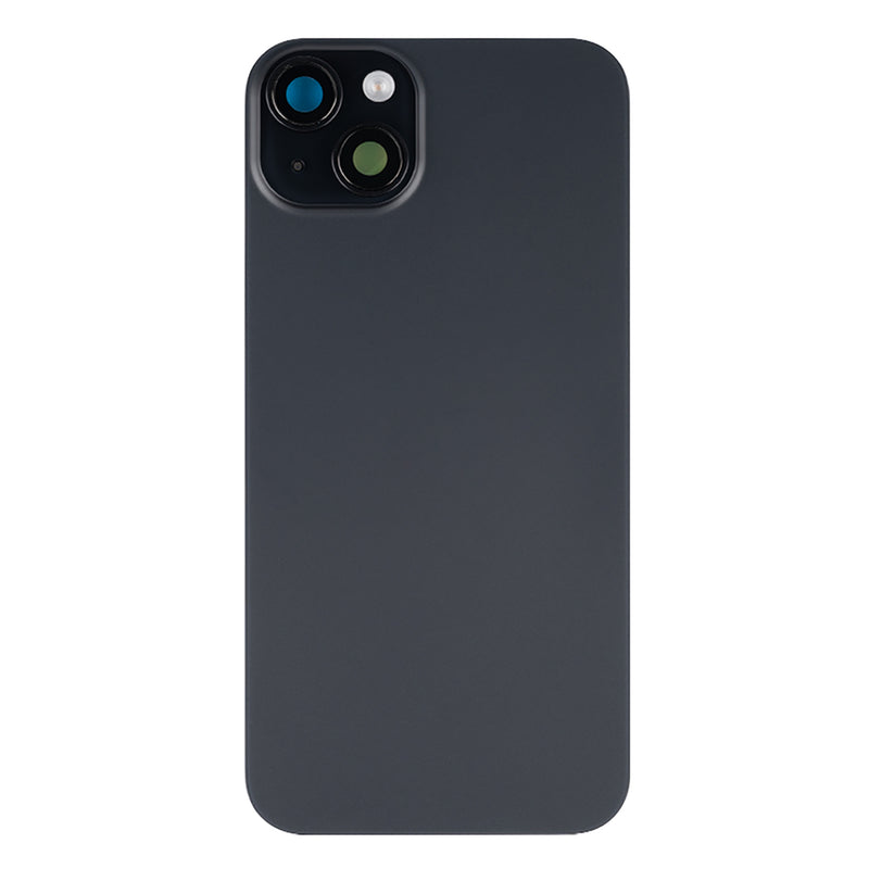 For Apple iPhone 15 Back Glass With NFC, Enlarged Camera Frame Black Compatible