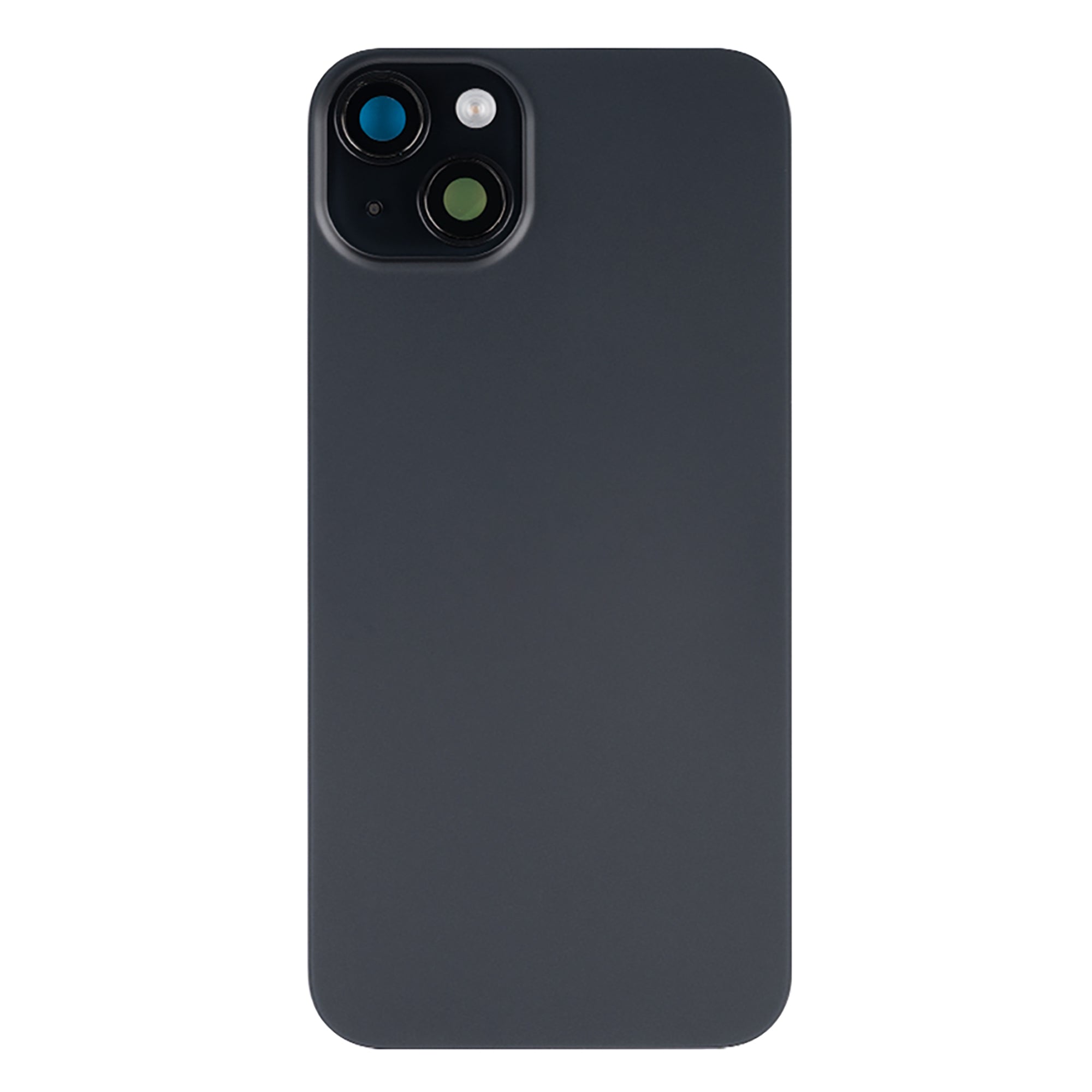 For Apple iPhone 15 Plus Back Glass With NFC, Enlarged Camera Frame Black Compatible