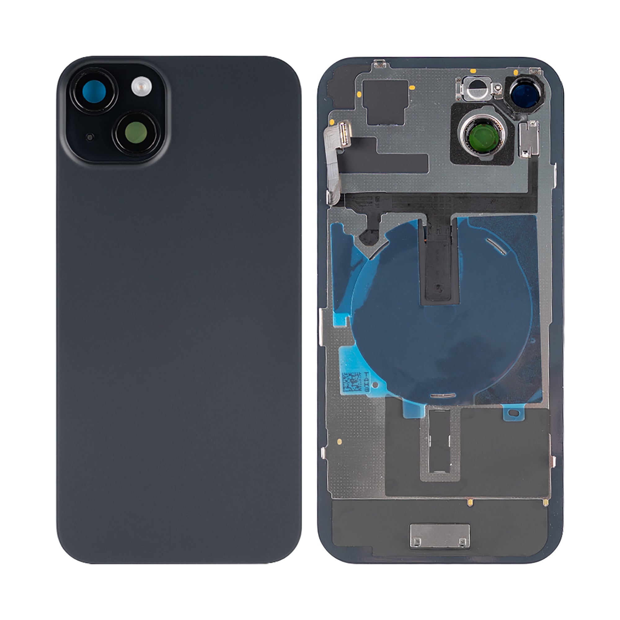For Apple iPhone 15 Plus Back Glass With NFC, Enlarged Camera Frame Black Compatible