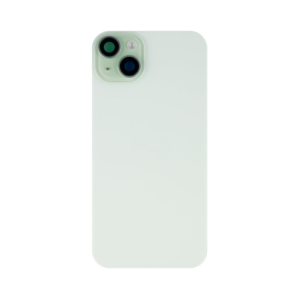 For iPhone 15 Plus Extra Glass With NFC, Enlarged Camera Frame Green