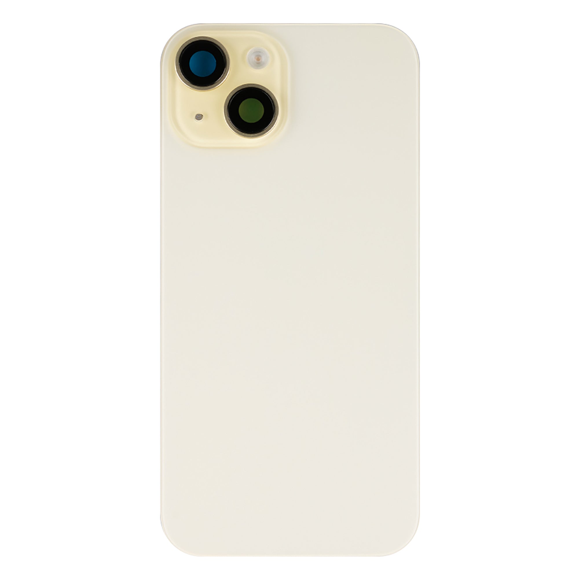 For Apple iPhone 15 Plus Back Glass With NFC, Enlarged Camera Frame Yellow Compatible