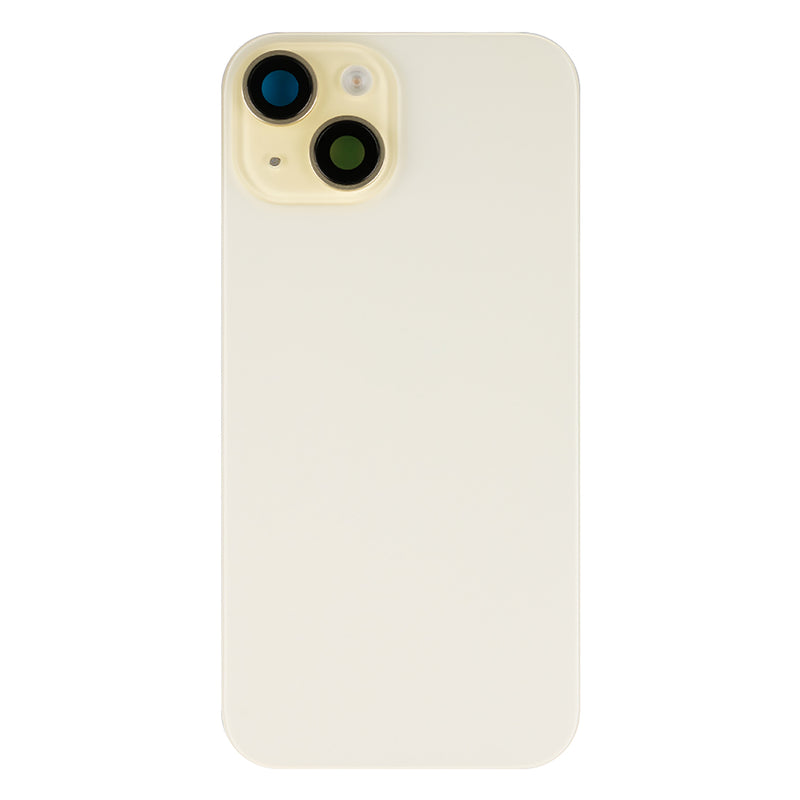 For Apple iPhone 15 Plus Back Glass With NFC, Enlarged Camera Frame Yellow Compatible