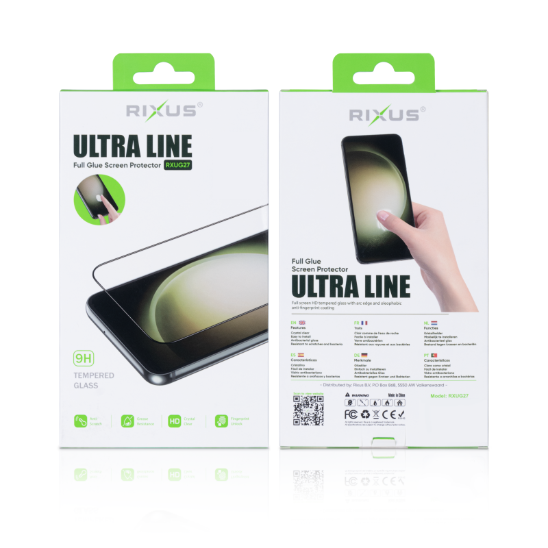 Rixus Clear HD Ultra Line Tempered Glass For Samsung Galaxy S25 Edge