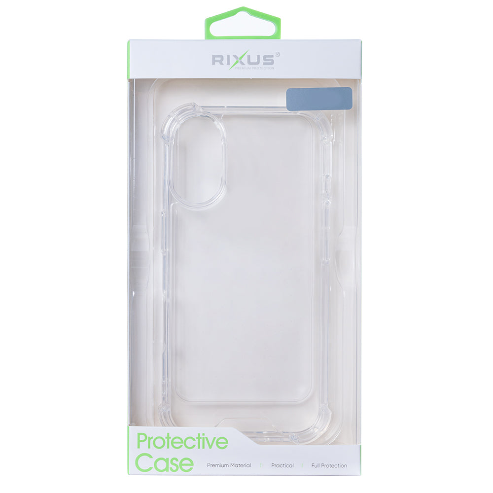 Rixus Anti-Burst Case For Samsung Galaxy S25 Edge Transparent