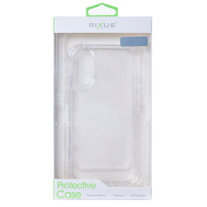 Rixus Anti-Burst Case For Samsung Galaxy S25 Edge Transparent