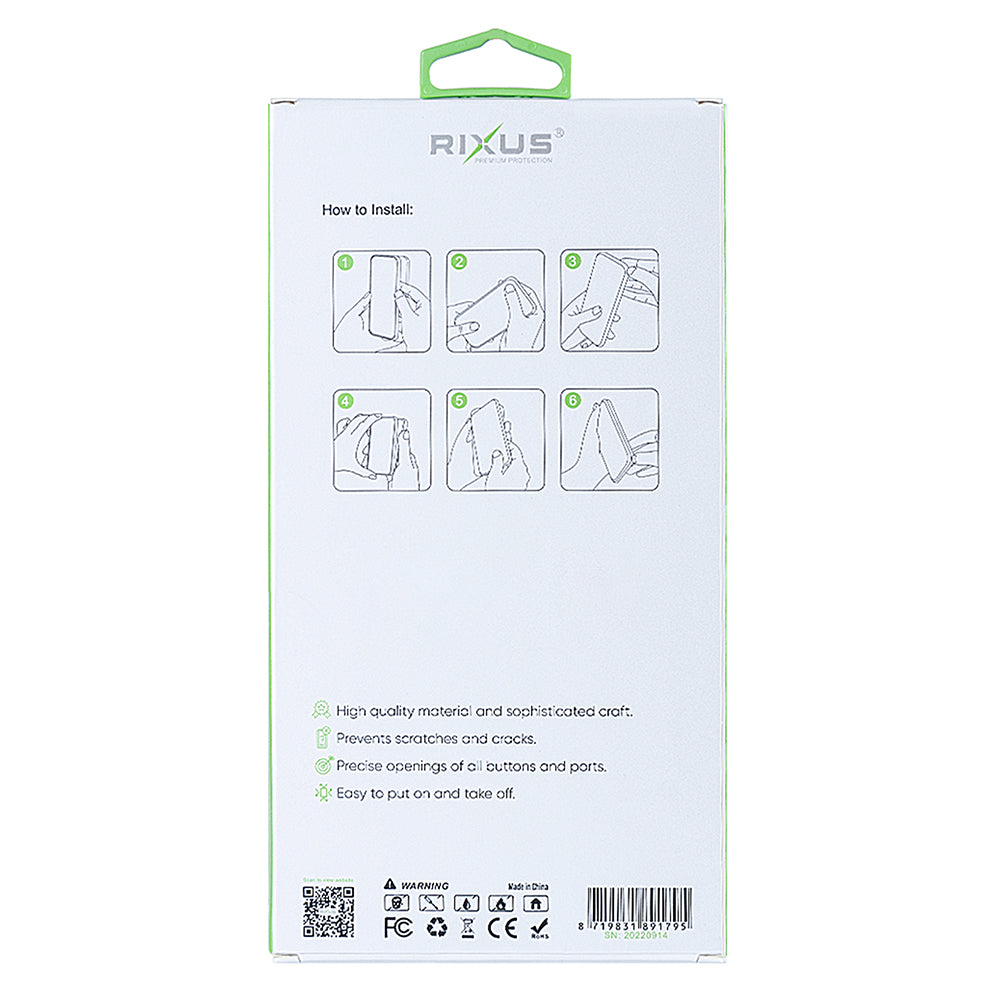 Rixus Anti-Burst Case With MagSafe For Samsung Galaxy S25 Edge Transparent