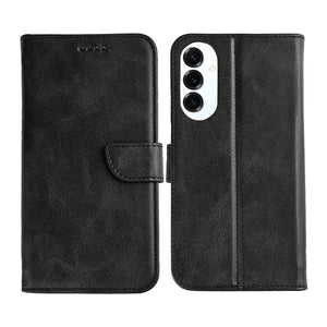 Rixus Bookcase For Samsung Galaxy S25 Edge Black
