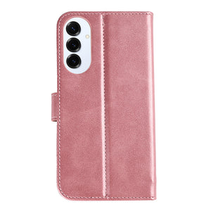 Rixus Bookcase For Samsung Galaxy S25 Edge Pink