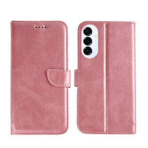 Rixus Bookcase For Samsung Galaxy S25 Edge Pink