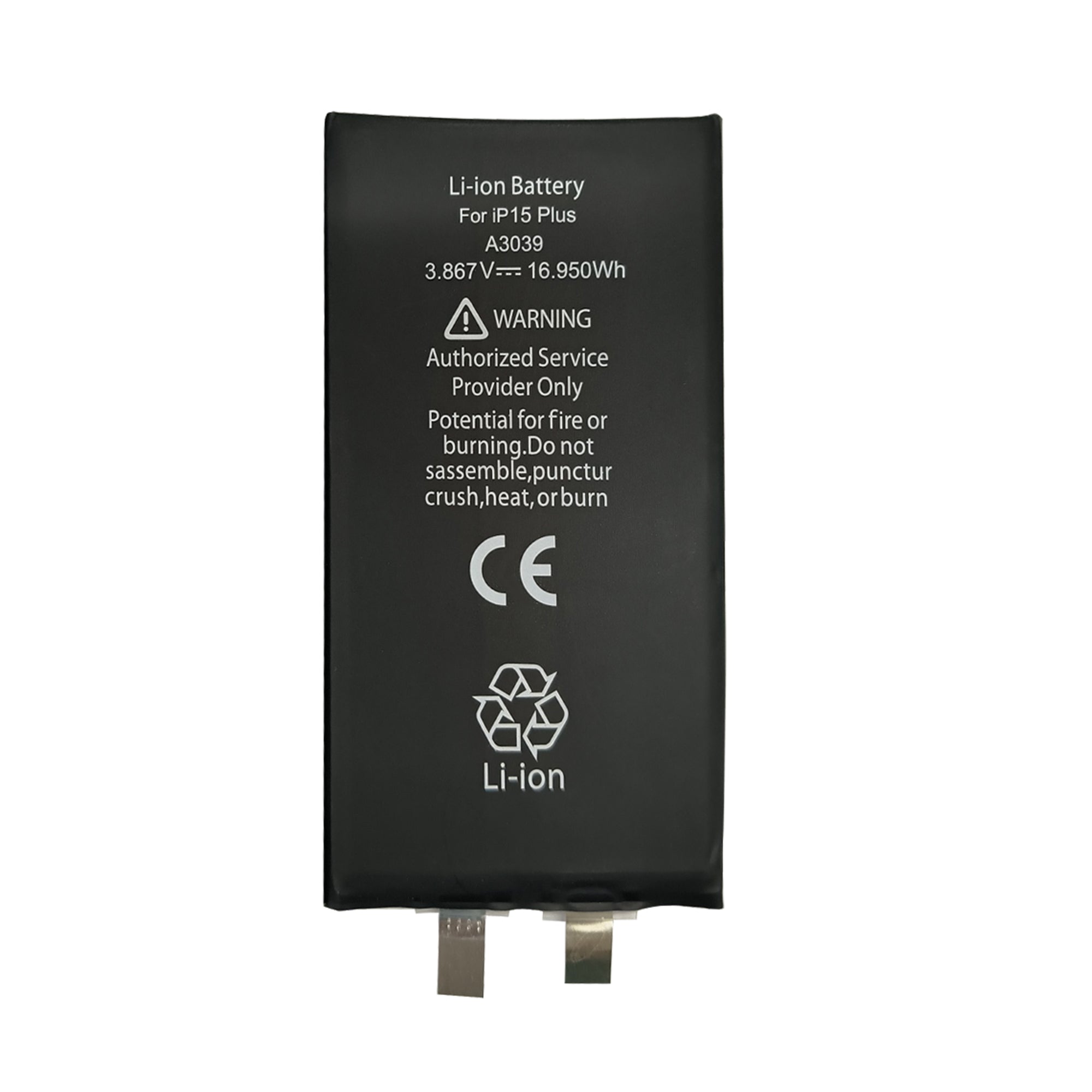 For iPhone 15 Plus Battery (Spot Welding Required) 4383mAh No BMS / IC