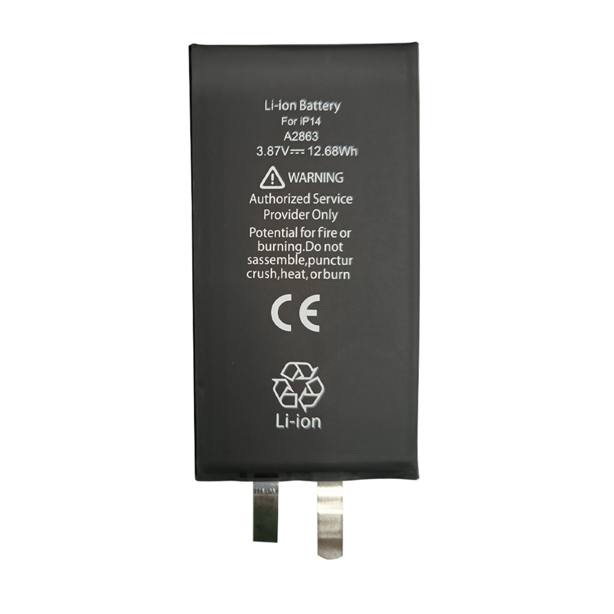 For iPhone 14 Battery (Spot Welding Required) 3279mAh No BMS / IC