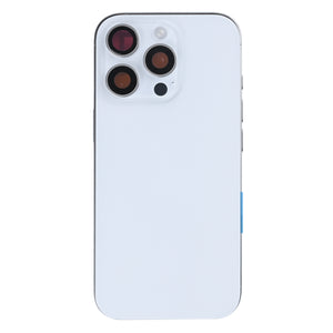 For iPhone 16 Pro Complete Housing Incl. All Small Parts Without Battery And Back Camera White Titanium