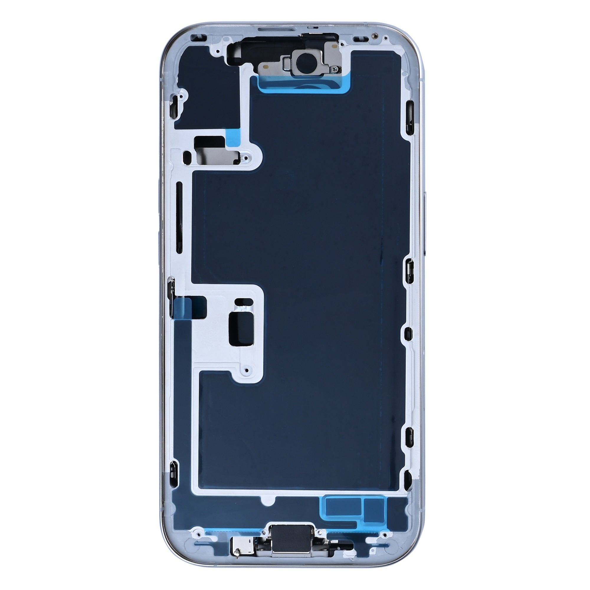 For iPhone 16 Pro Complete Housing Incl. All Small Parts Without Battery And Back Camera White Titanium