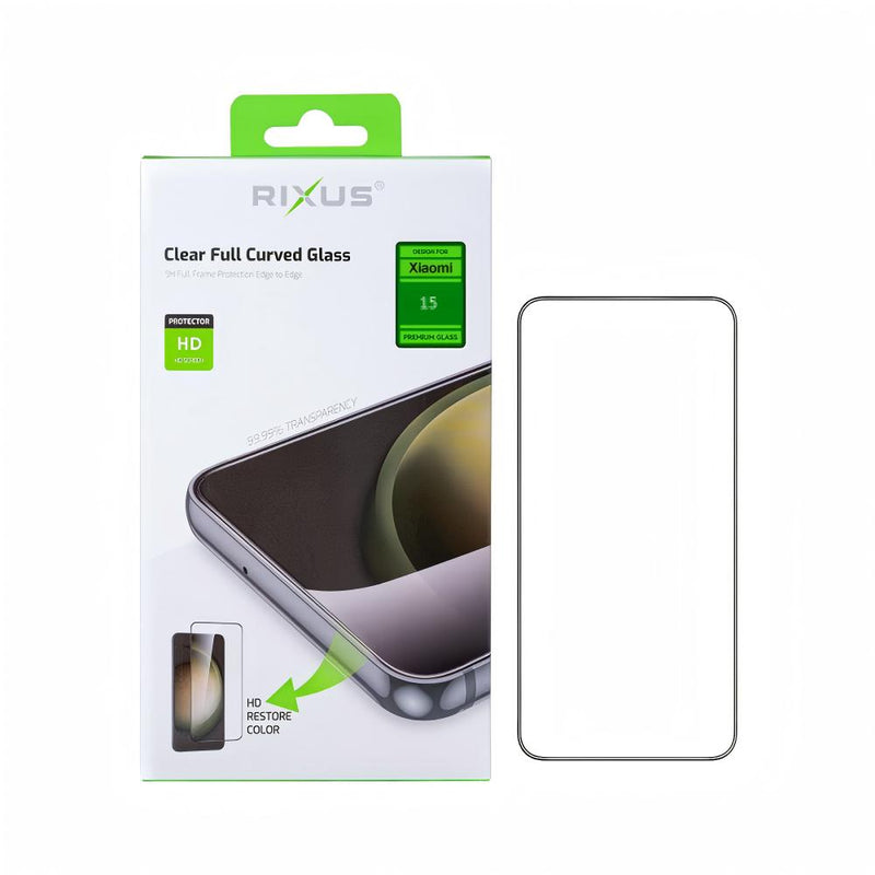 Rixus Clear HD Ultra Line Tempered Glass For Xiaomi 15