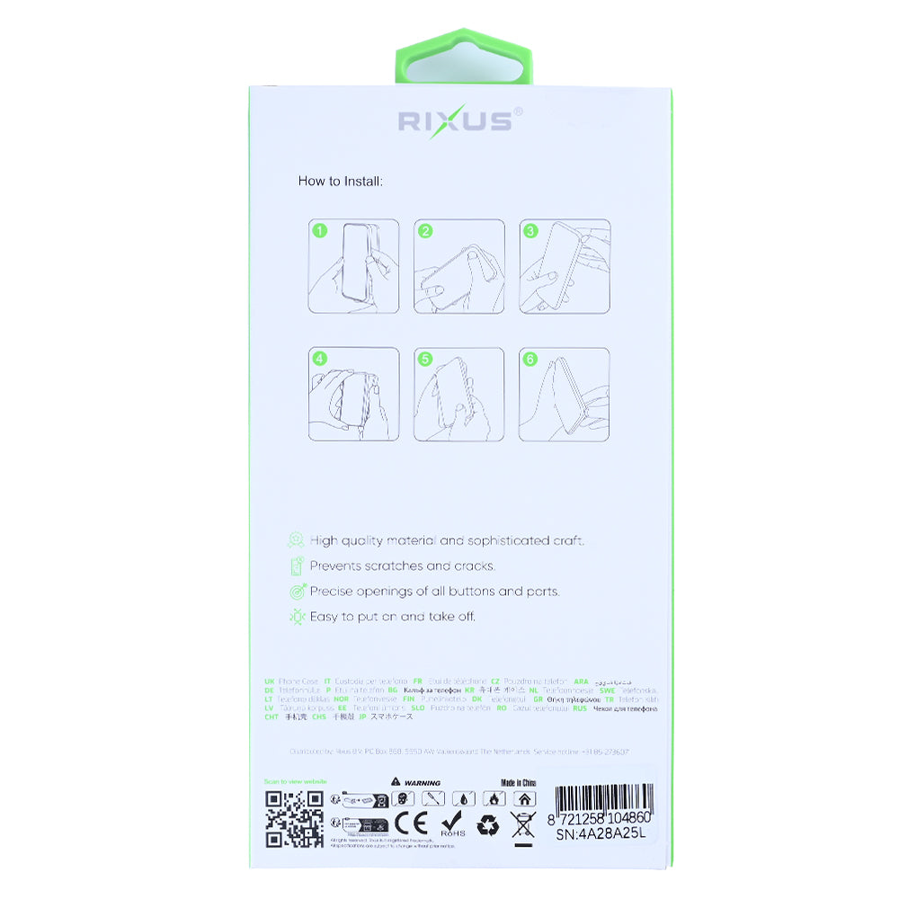 Rixus Anti-Burst Case With MagSafe For Xiaomi 15 Pro, 15S Pro Transparent