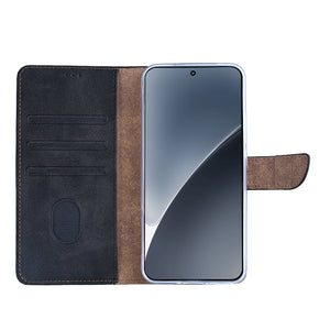 Rixus Bookcase For Xiaomi 15 Black