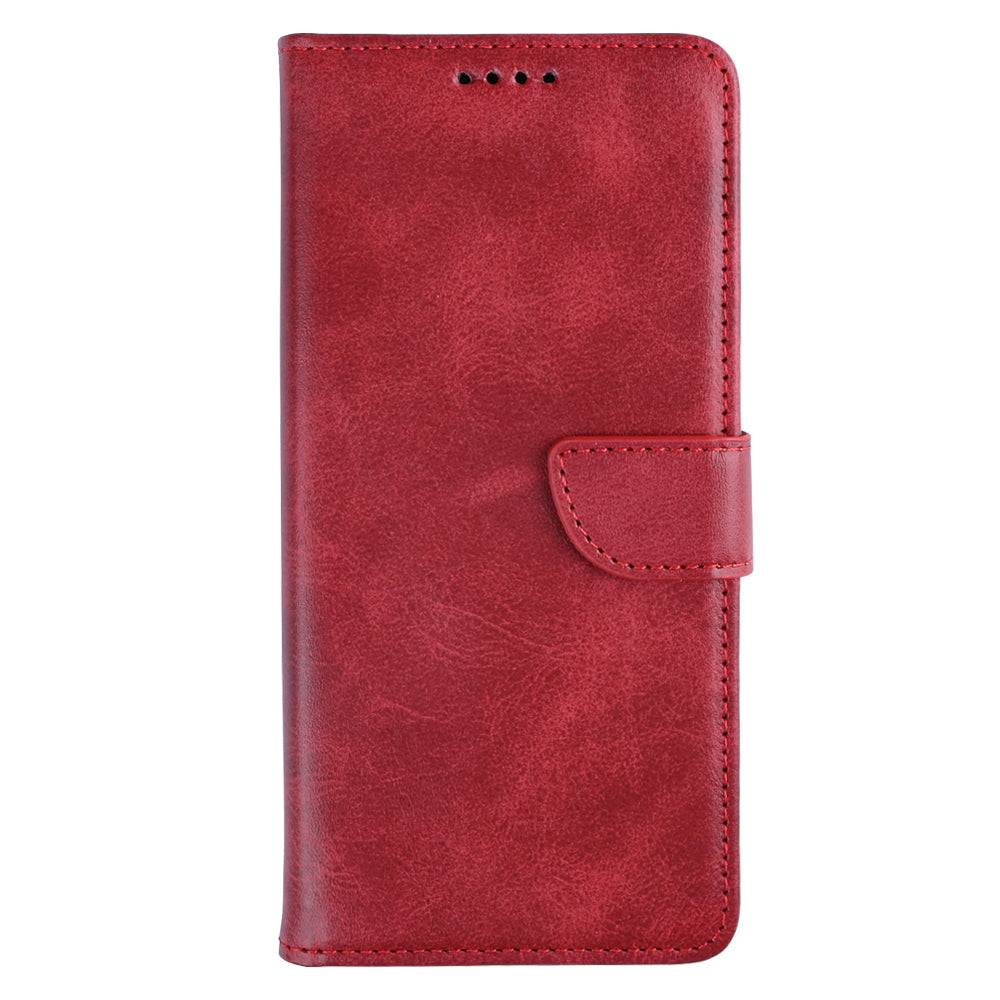 Rixus Bookcase For Xiaomi 15 Dark Red