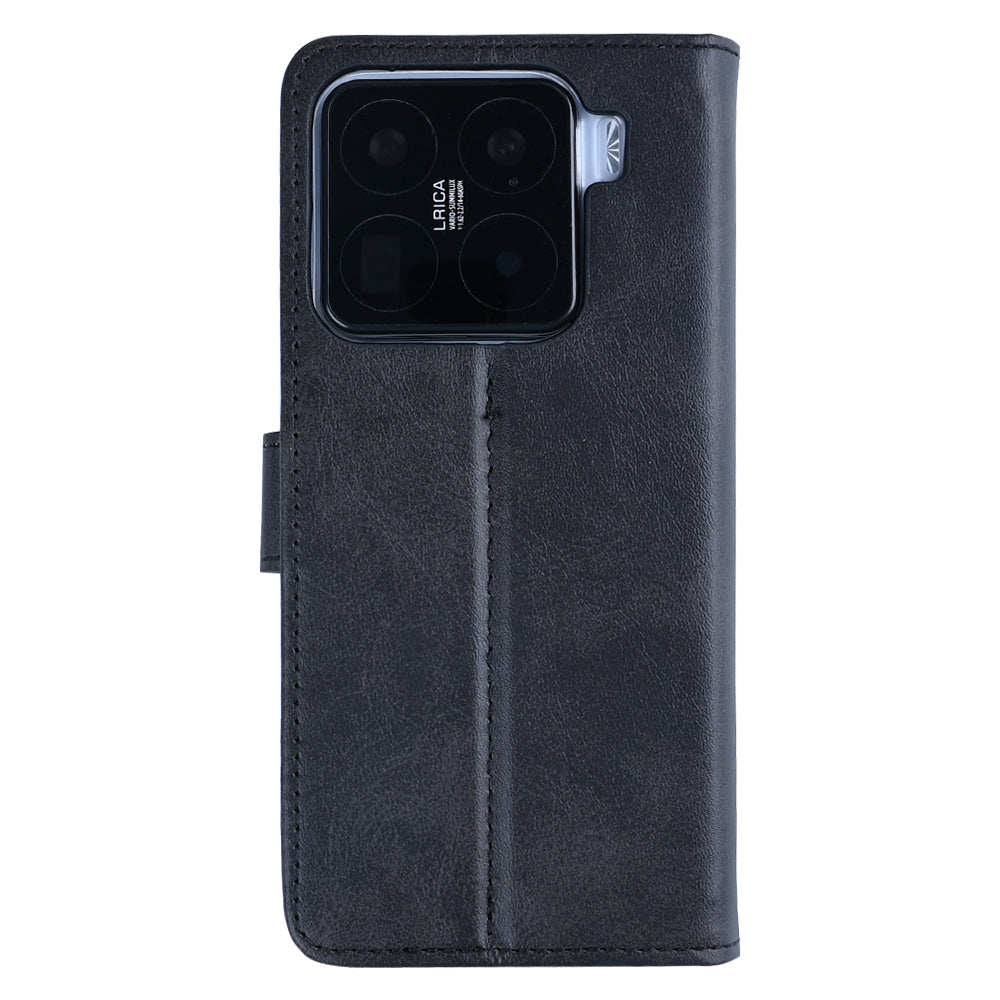 Rixus Bookcase For Xiaomi 15 Pro Black