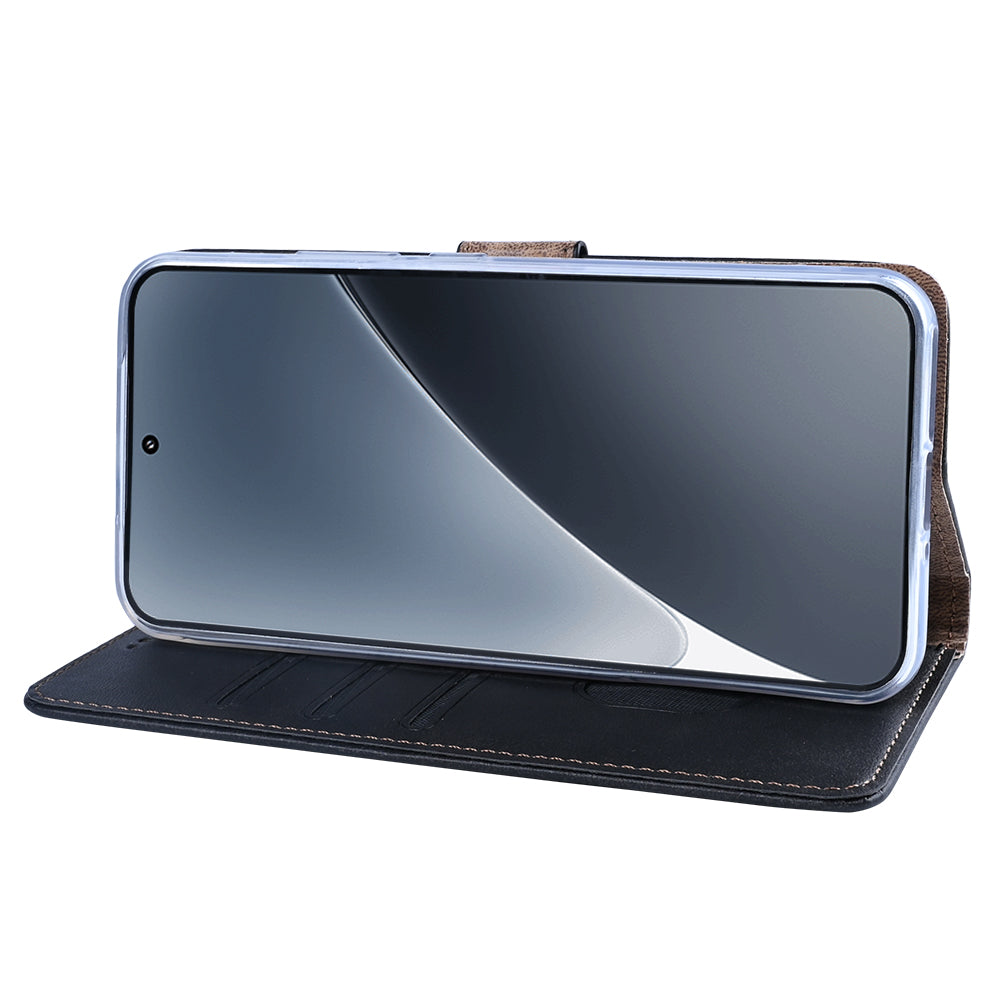 Rixus Bookcase For Xiaomi 15 Pro Black