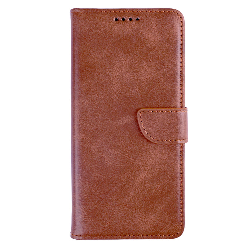 Rixus Bookcase For Xiaomi 15 Pro Brown