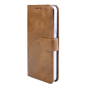 Rixus Bookcase For Xiaomi 15 Pro Light Brown