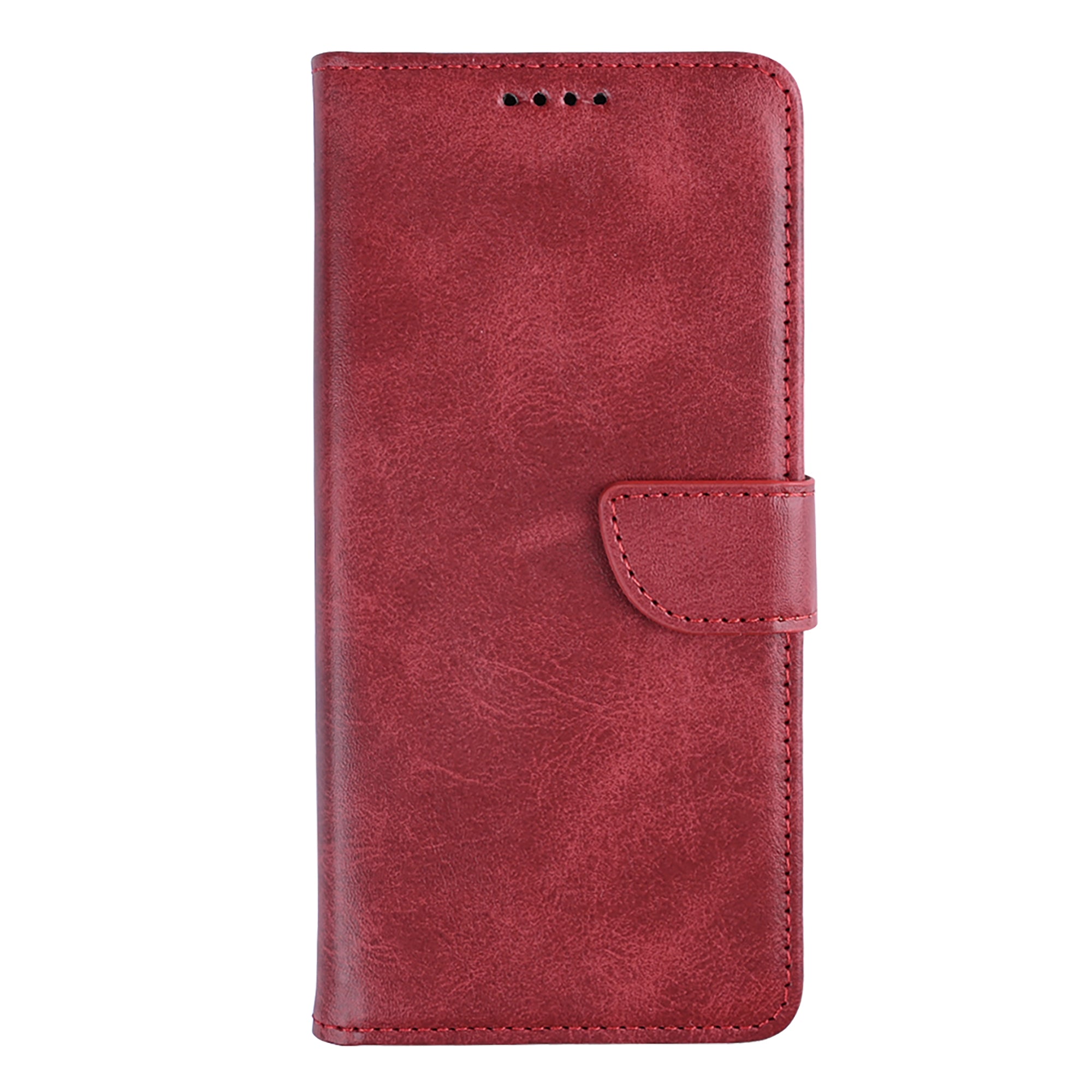 Rixus Bookcase For Xiaomi 15 Pro Dark Red