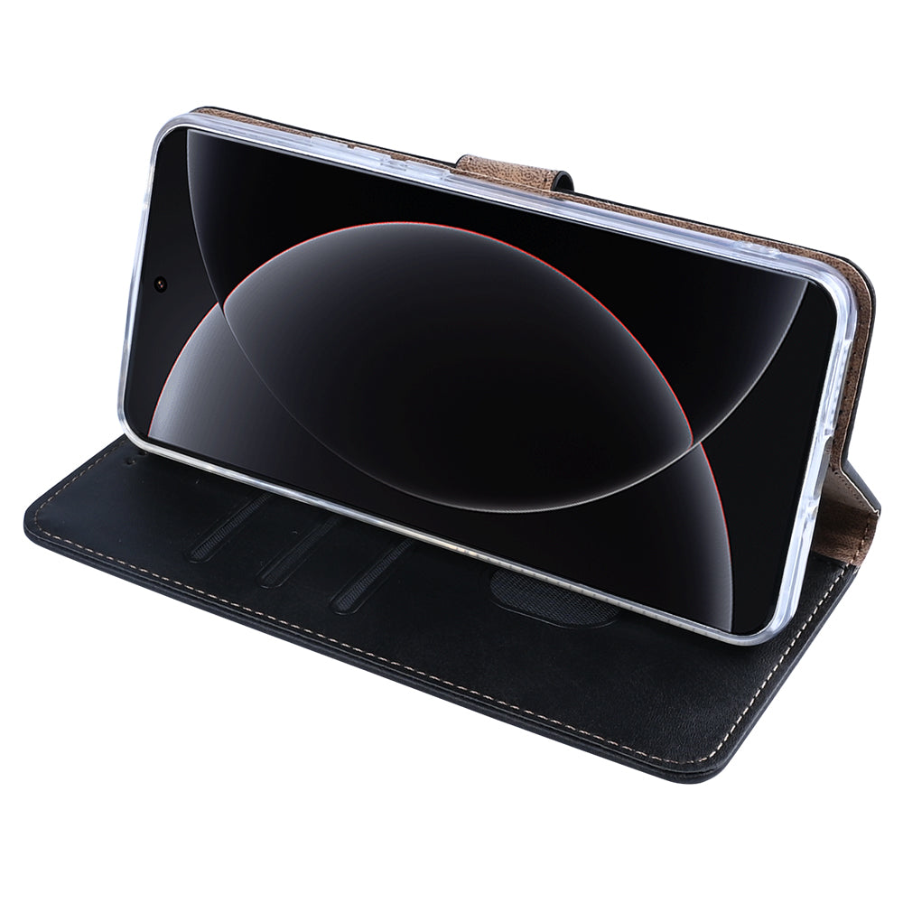 Rixus Bookcase For Xiaomi 15 Ultra Black