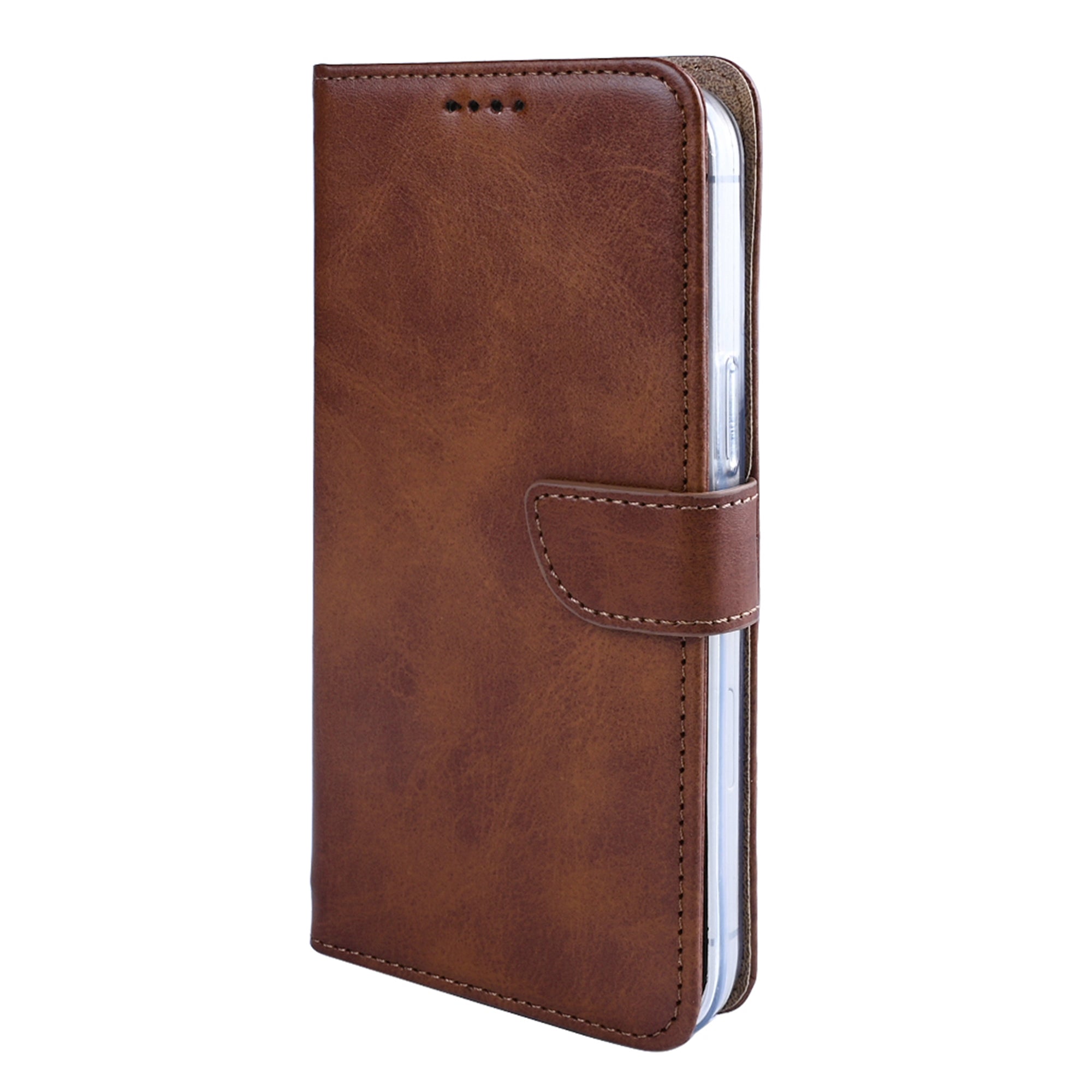 Rixus Bookcase For Xiaomi 15 Ultra Brown