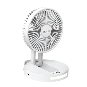 Rixus RXBF03 Portable Desktop Battery Fan White