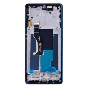 Motorola Edge 50 Fusion Display And Digitizer With Frame Forest Blue OEM
