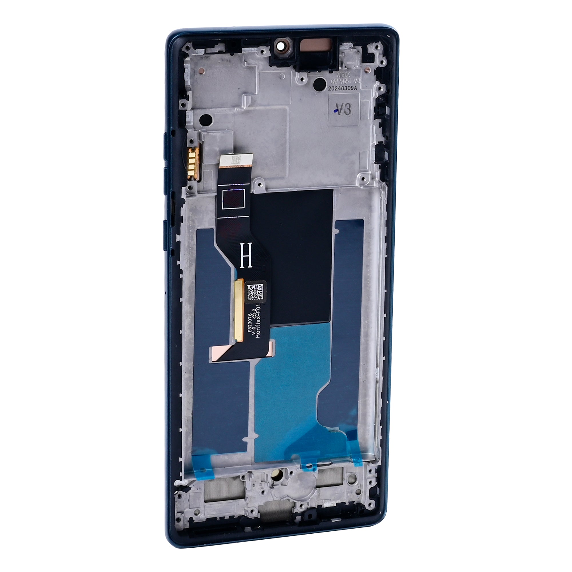 Motorola Edge 50 Fusion Display And Digitizer With Frame Forest Blue OEM