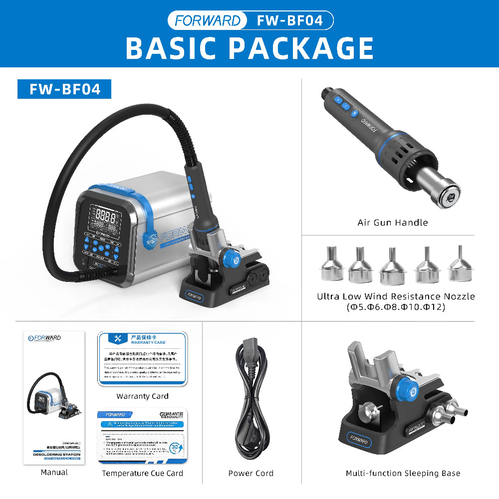 Forward Precise Temperature Control Hot Air Desoldering Station FW-BF04