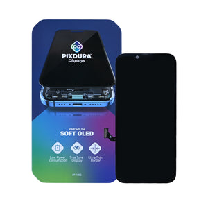 PIXDURA For Apple iPhone 16e Display And Digitizer Soft-OLED Premium (IC Removable) (90Hz)