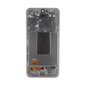 Samsung Galaxy S24 FE S721B Display And Digitizer With Frame Silver Pre-Assembled