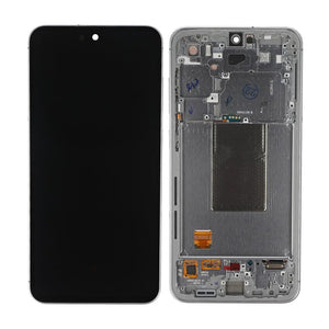 Samsung Galaxy S24 FE S721B Display And Digitizer With Frame Silver Pre-Assembled