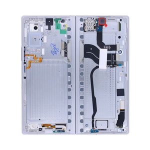 Samsung Galaxy Z Fold7 F966B Main Display And Digitizer With Frame Silver Shadow Service Pack