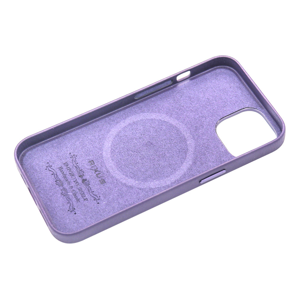 Rixus Classic 02 Case With MagSafe Compatible For Apple iPhone 14 Plus Purple