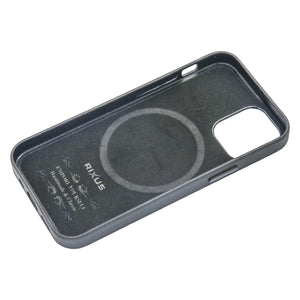 Rixus Classic 02 Case With MagSafe Compatible For Apple iPhone 12 Pro Max Black