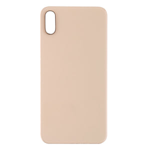 For Apple iPhone XS Back Glass, Enlarged Camera Frame Gold Compatible