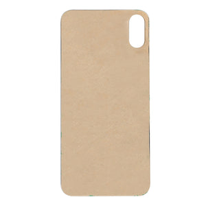 For Apple iPhone XS Back Glass, Enlarged Camera Frame Gold Compatible