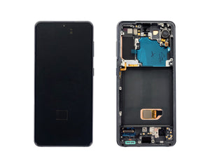 Samsung Galaxy S21 5G G991B Display And Digitizer With Frame Phantom Grey Service Pack