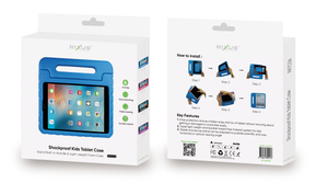 Rixus RXTC06 Tablet Kids Case For Apple iPad 2, 3, 4 9.7 inch Blue