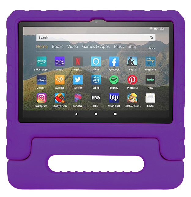 Rixus RXTC06 Tablet Kids Case For Apple iPad 2, 3, 4 9.7 inch Purple