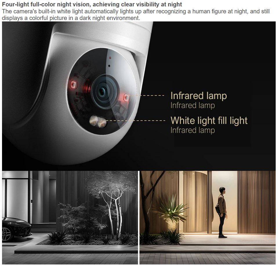 Xiaomi CW300  Outdoor Camera Full Color Night Vision White