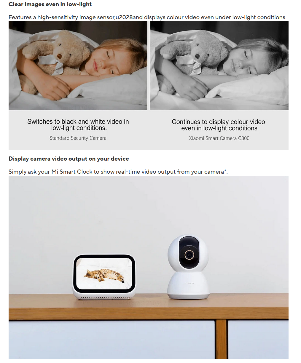 Xiaomi C300 Smart Camera 2K HD White