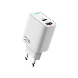 PD Quick GaN Adapter CH3350 USB-A To USB-C 33W White Bulk