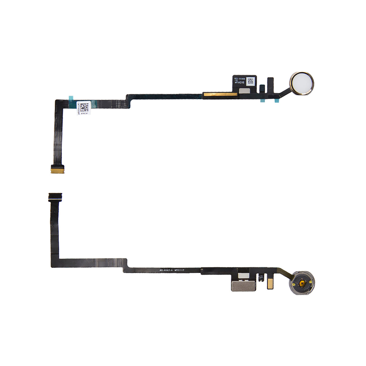 For Apple iPad 5 (2017), iPad 6 (2018) 9.7 inch Home Button Flex Gold OEM