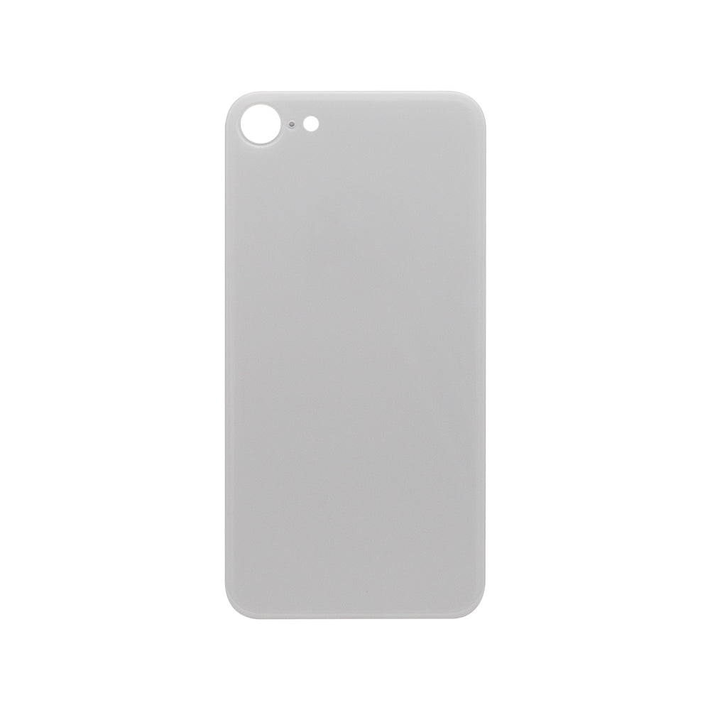 For iPhone 8 Extra Glass White (Enlarged camera frame)