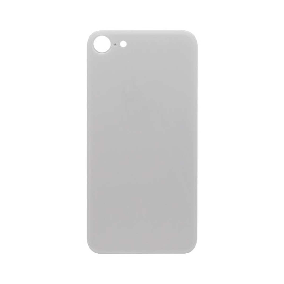 For Apple iPhone 8 Back Glass, Enlarged Camera Frame White Compatible
